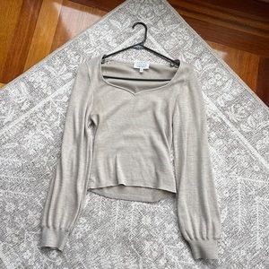 Sweetheart knit sweater